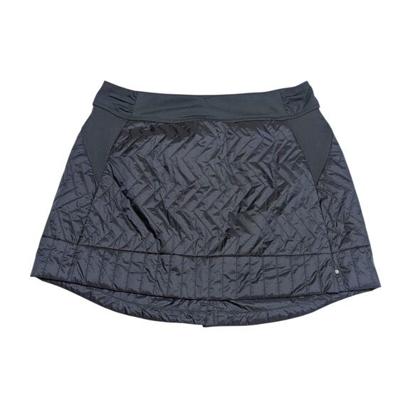 Mountain Hardwear Trekkin Insulated Mini Skirt Black Puffy Womens Large Gorpcore - Picture 2 of 6
